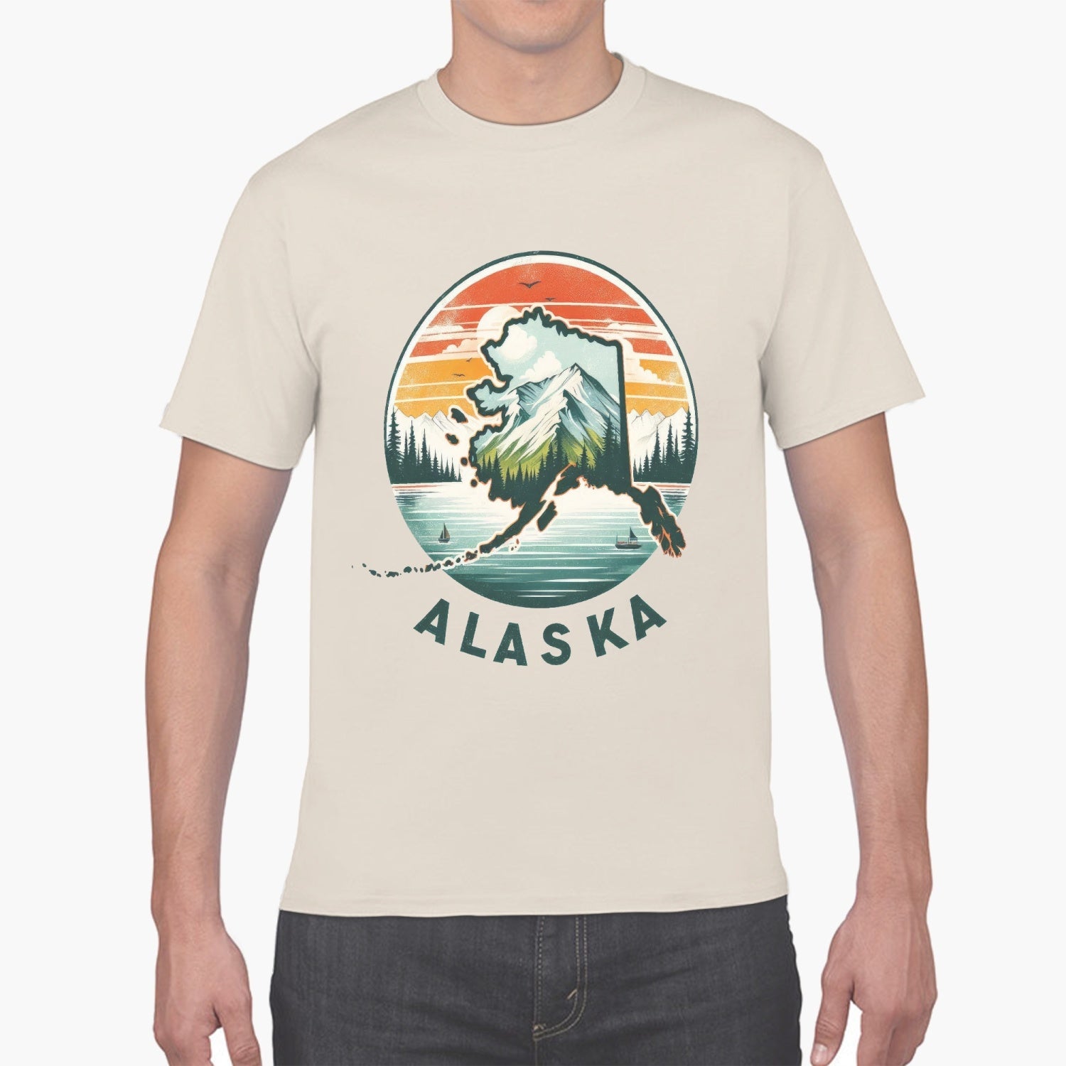 847. Unisex Ultra Cotton Tee ALASKA