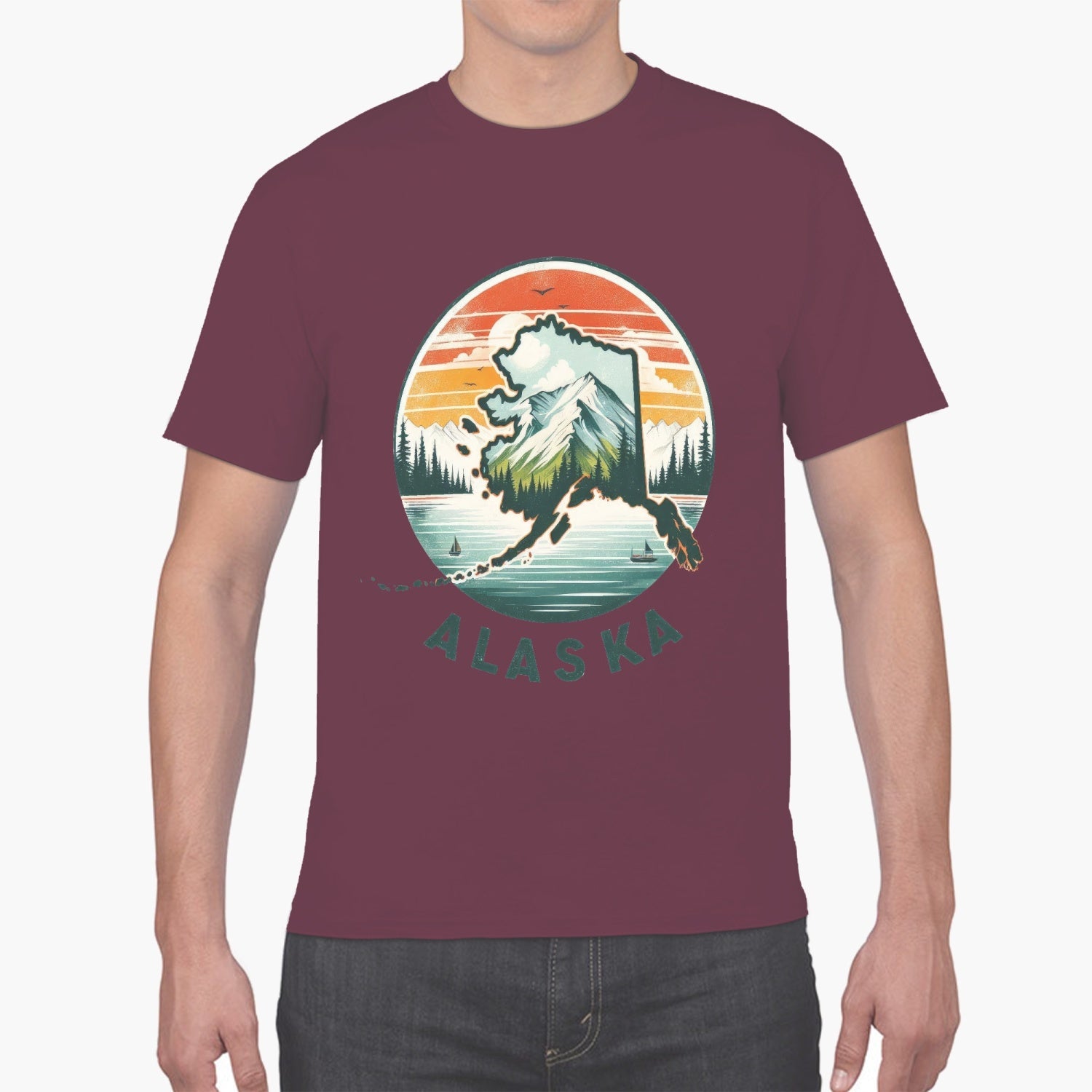 847. Unisex Ultra Cotton Tee ALASKA