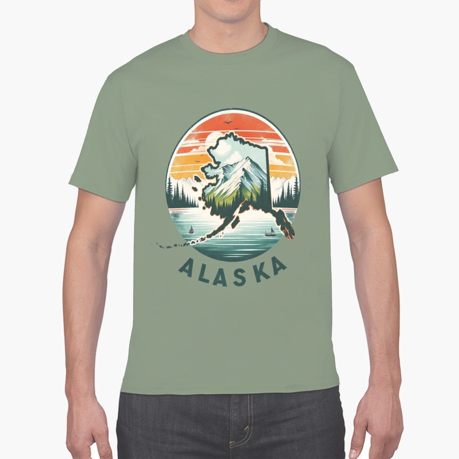 847. Unisex Ultra Cotton Tee ALASKA