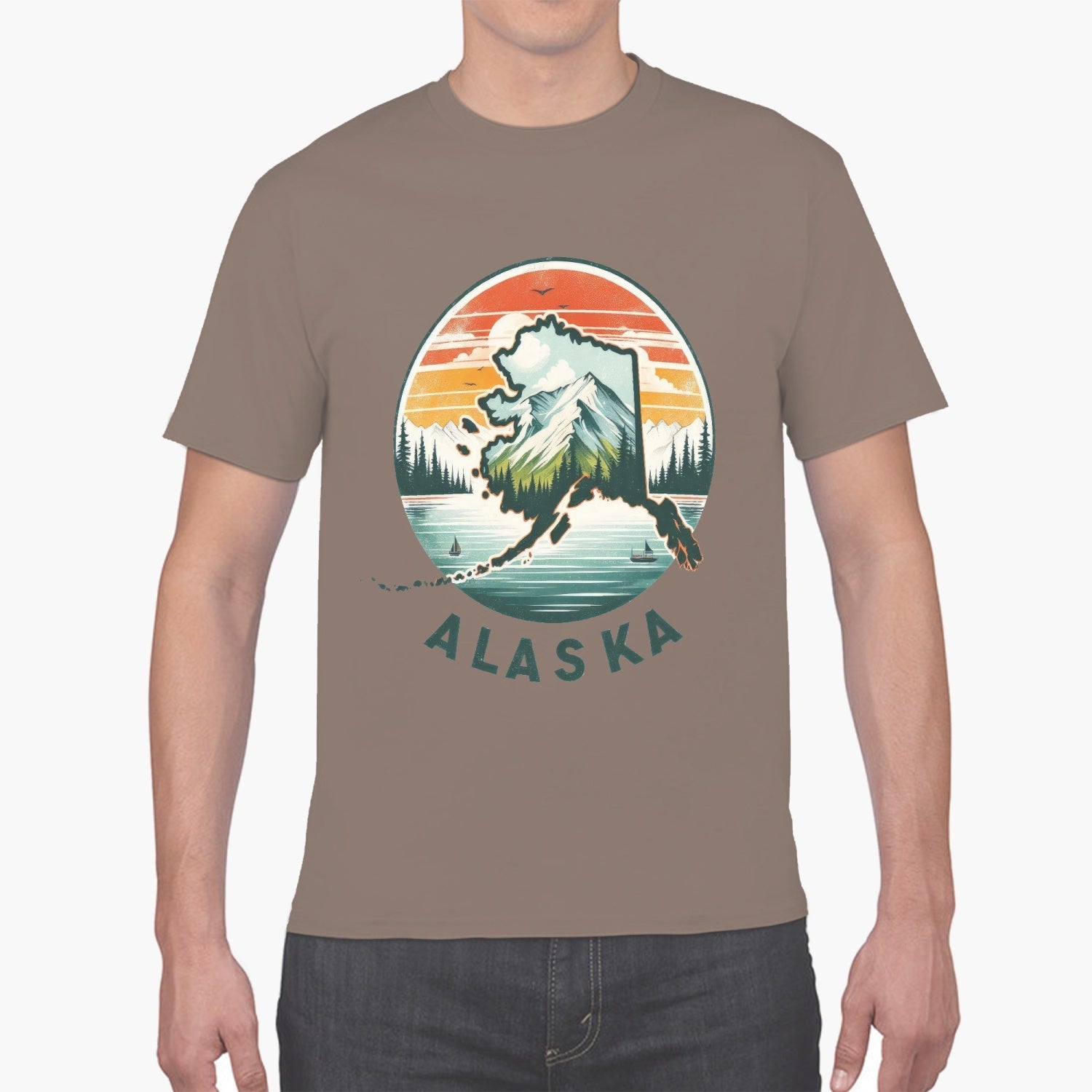 847. Unisex Ultra Cotton Tee ALASKA