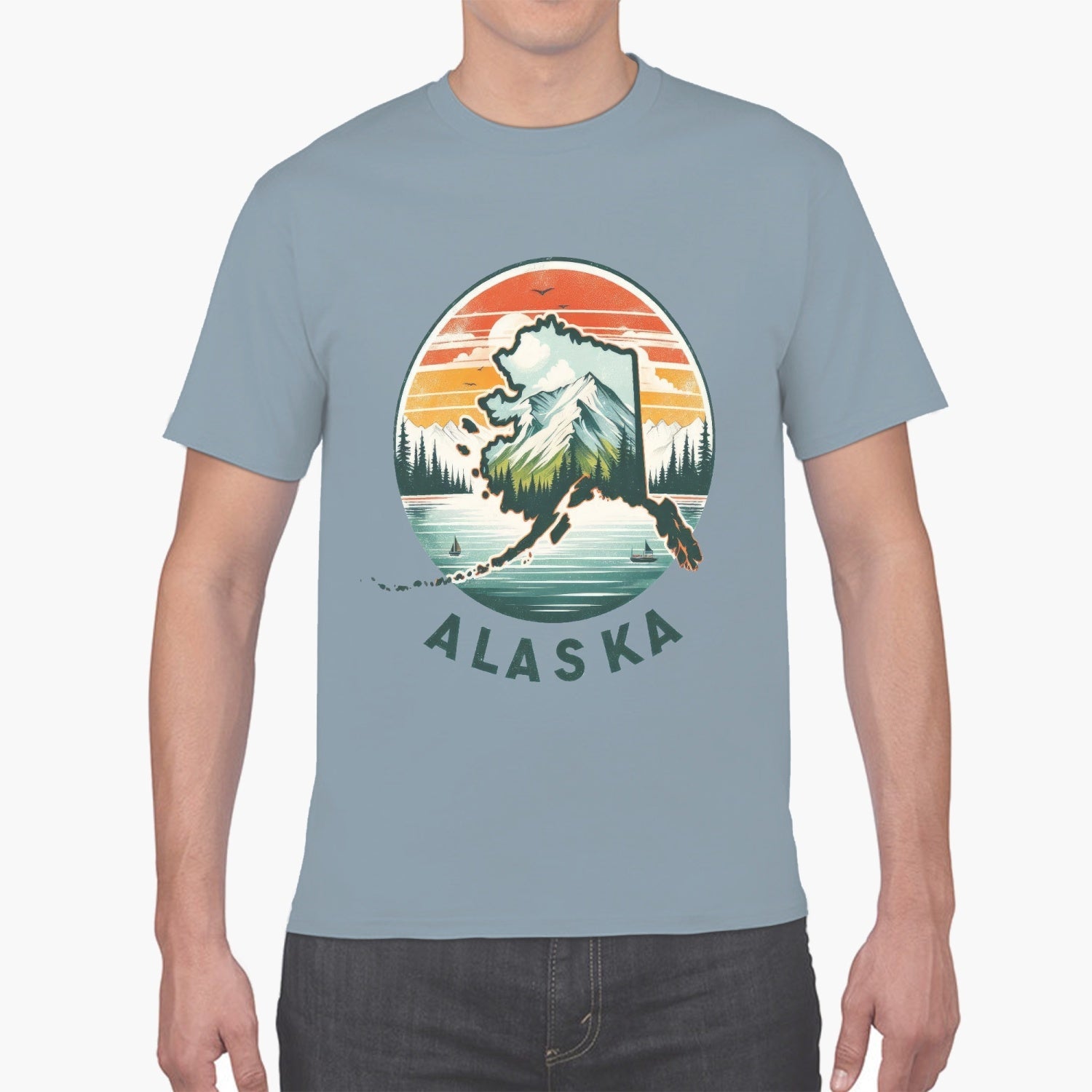 847. Unisex Ultra Cotton Tee ALASKA