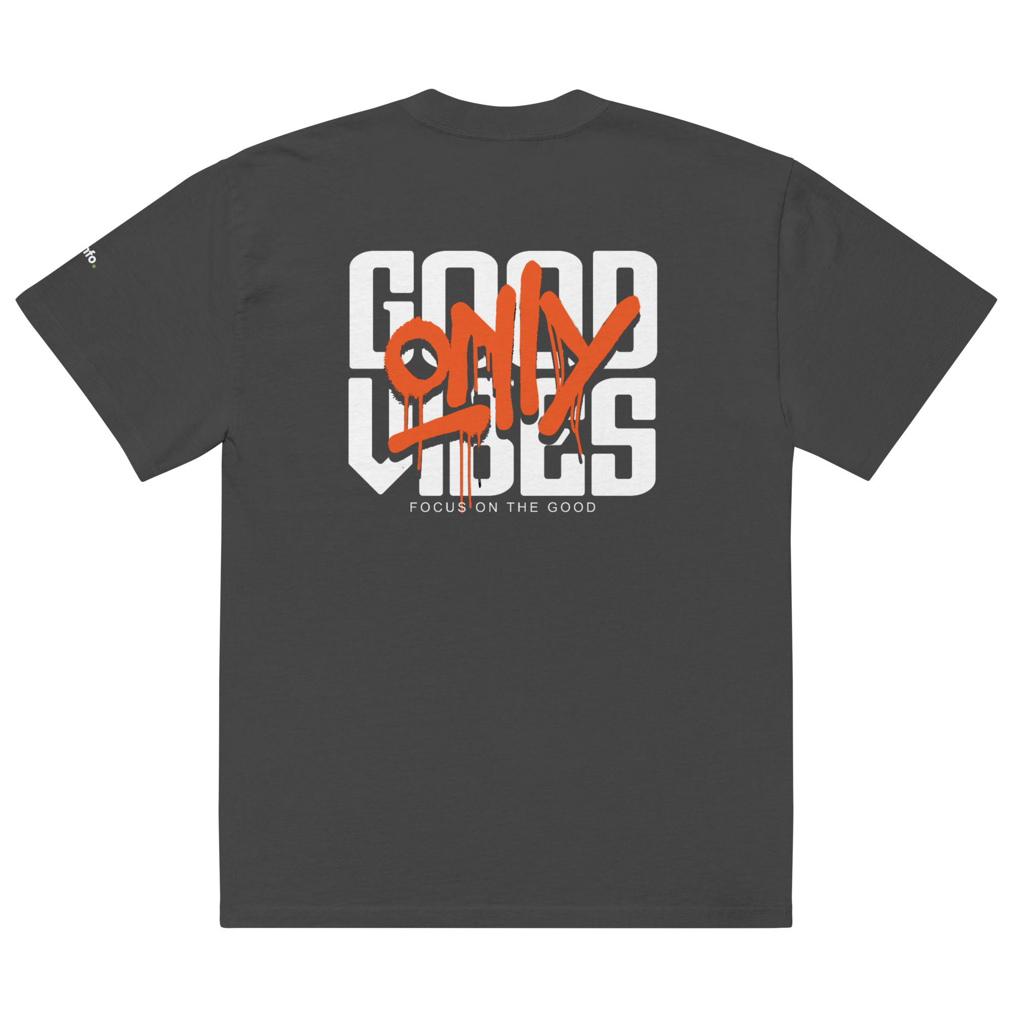 Good Vibes  Only - T-shirt Oversize Délavé | Unisexe