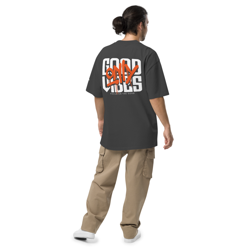 Good Vibes  Only - T-shirt Oversize Délavé | Unisexe