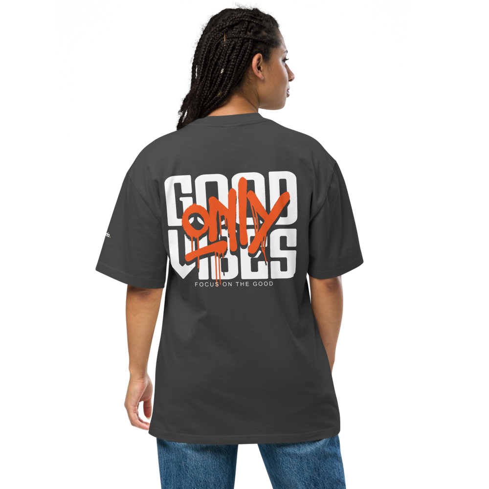 Good Vibes  Only - T-shirt Oversize Délavé | Unisexe