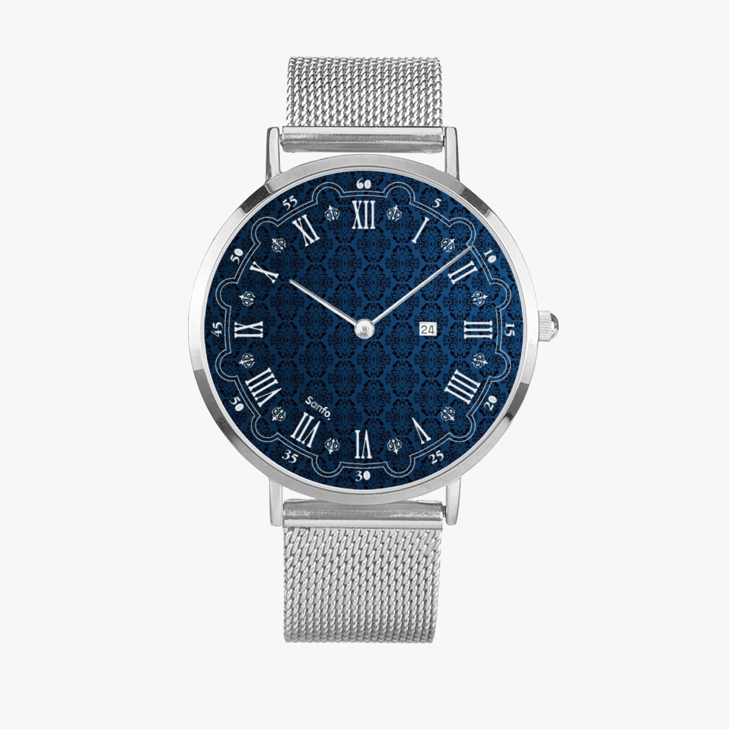 Montre à Quartz en Acier Inoxydable Unisexe | Indigo