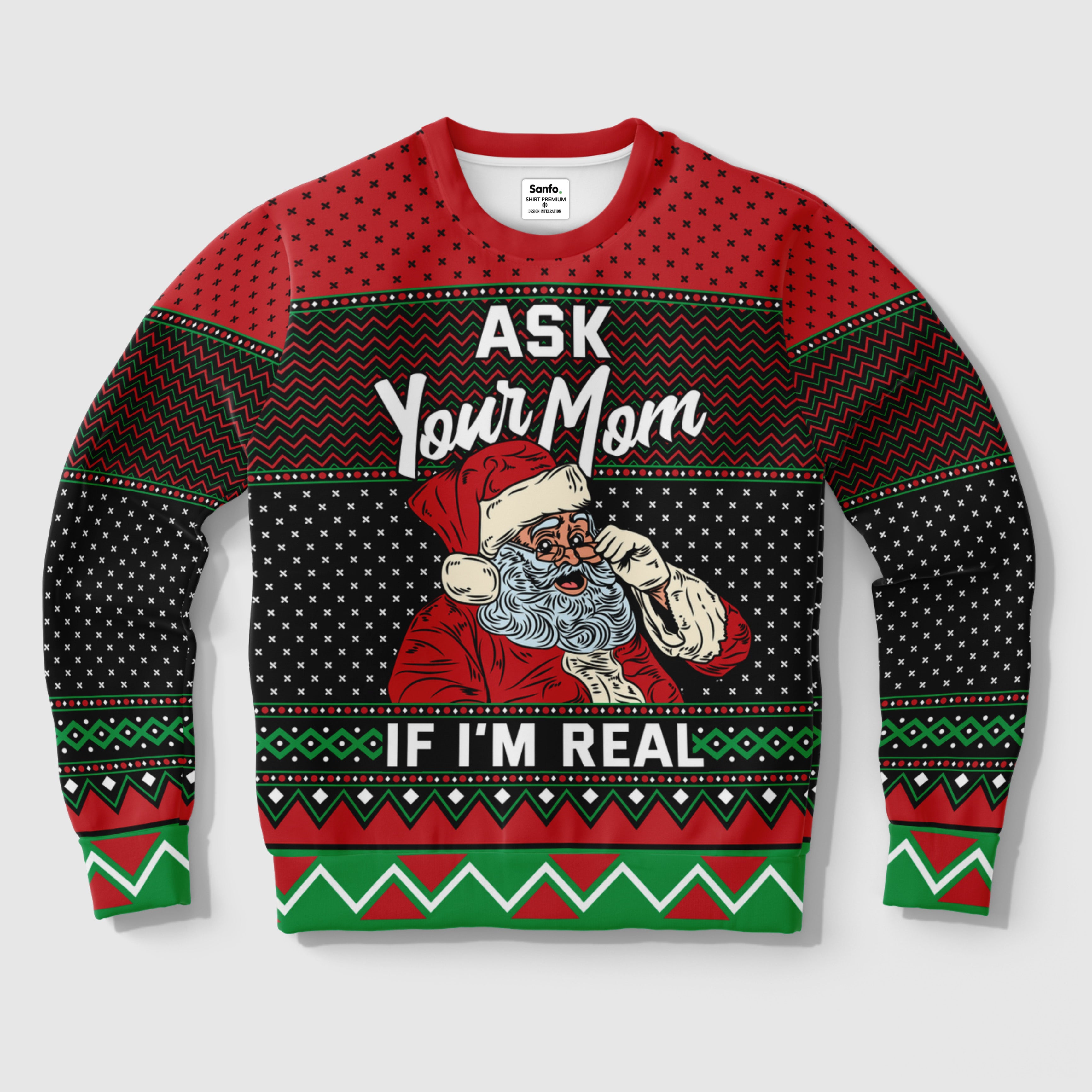 Sweat-Shirt Santa is Real | Unisexe