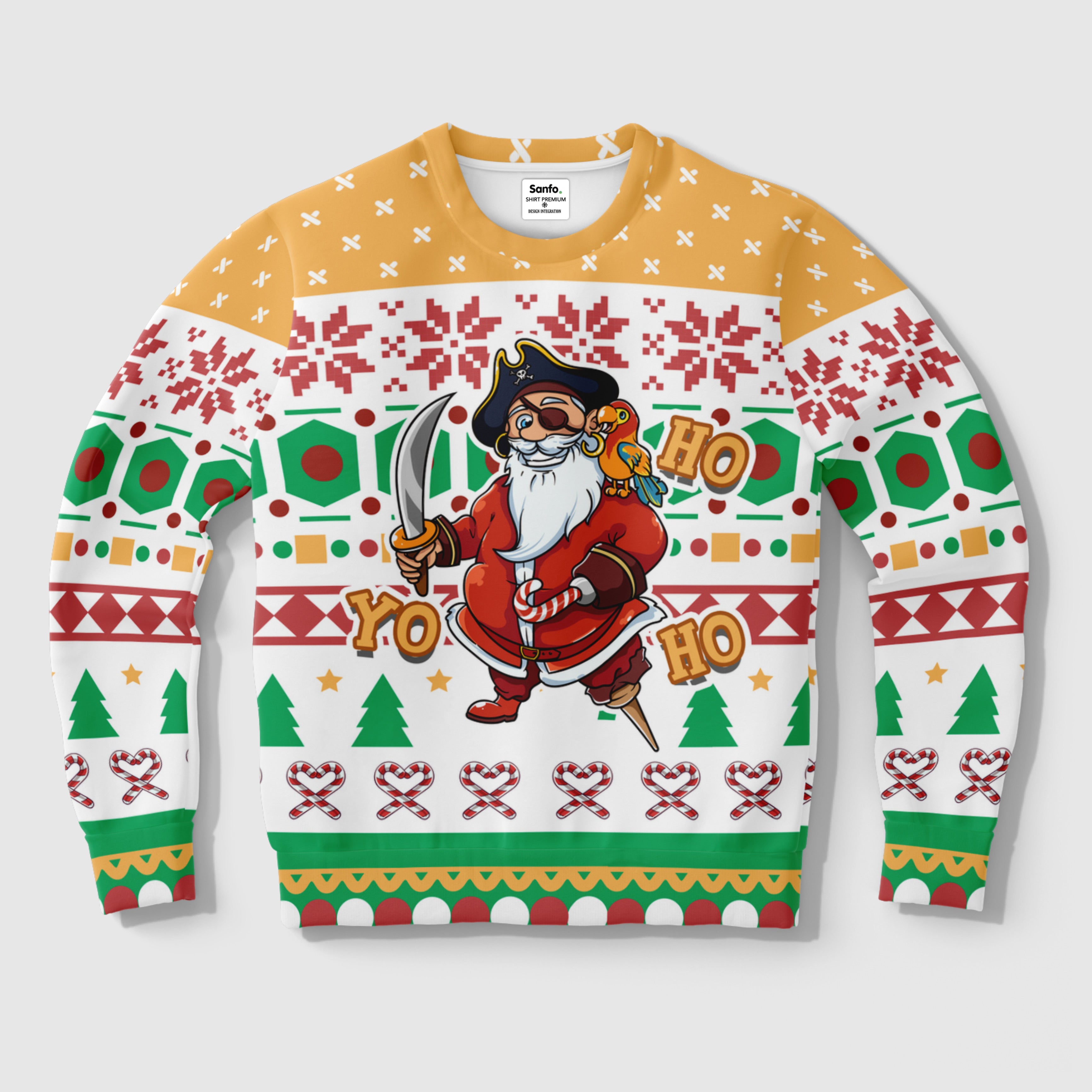 Sweat-Shirt Yo Ho it's Claus | Unisexe