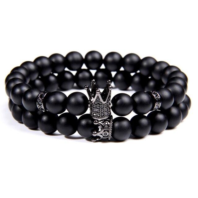 Bracelet de Perles pour Homme - 2 pièce |  Black Empire