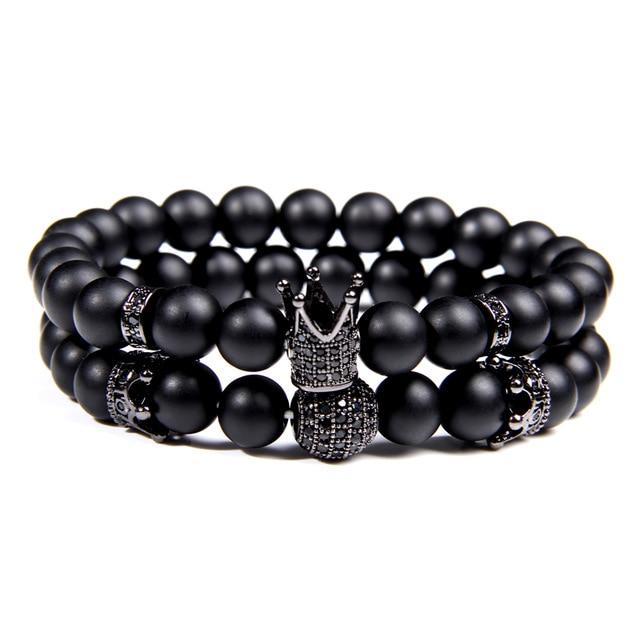 Bracelet de Perles pour Homme - 2 pièce |  Black Empire