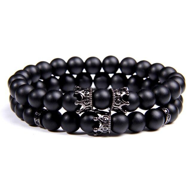 Bracelet de Perles pour Homme - 2 pièce |  Black Empire